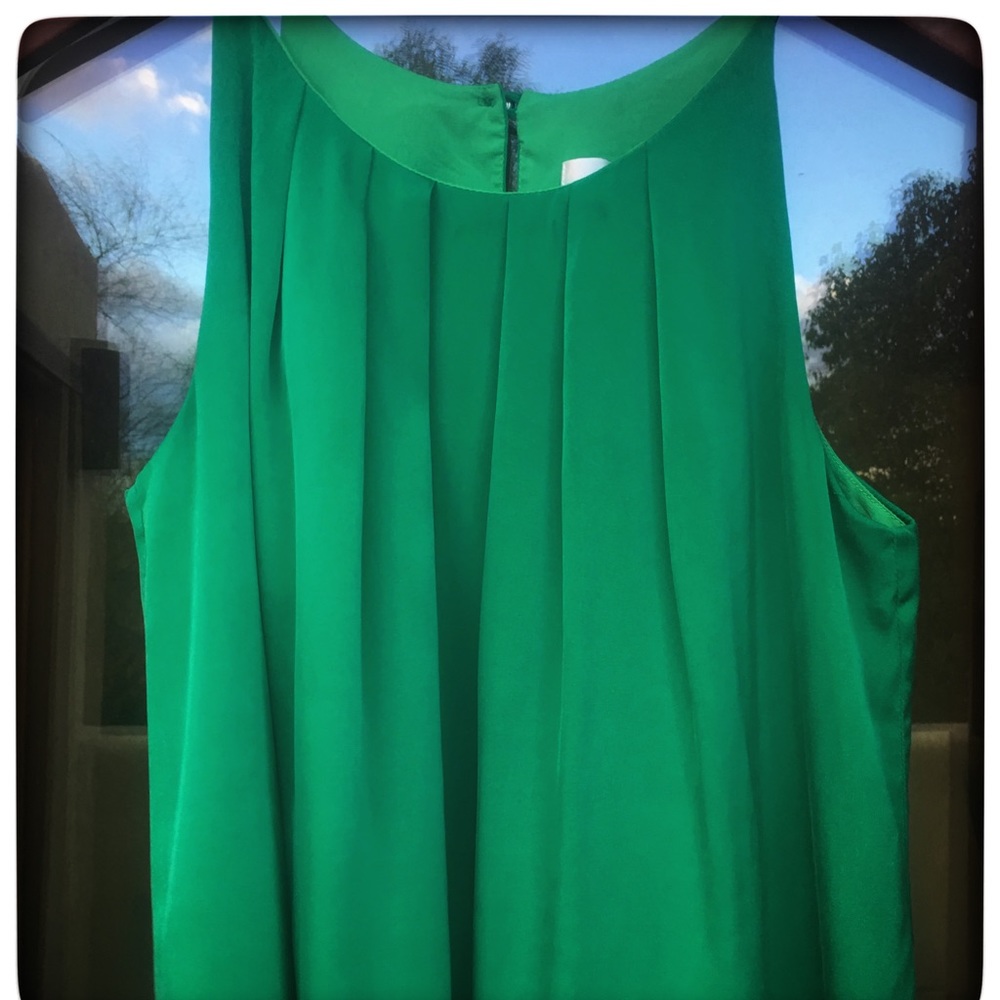 Milly green silk top, Sz 8